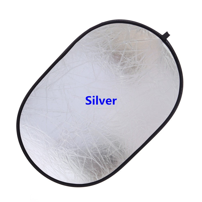 5 in 1 Oval Collapsible Foldable Reflectorkit  60x90cm 24''x 35''