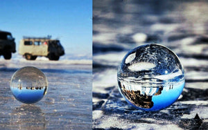 Be inventive with this Clear Crystal ball / Glass Globe Photography Ball