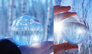 Be inventive with this Clear Crystal ball / Glass Globe Photography Ball