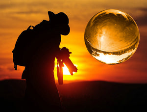 Be inventive with this Clear Crystal ball / Glass Globe Photography Ball