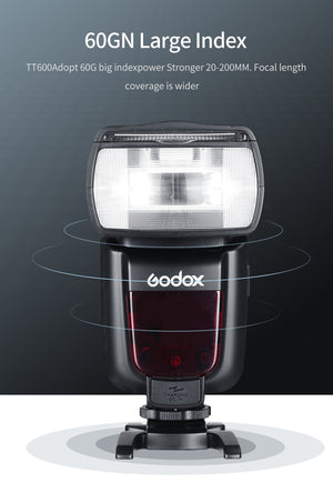 Godox TT600 Camera Flash 2.4G Wireless External Flash For Canon Nikon DSLR